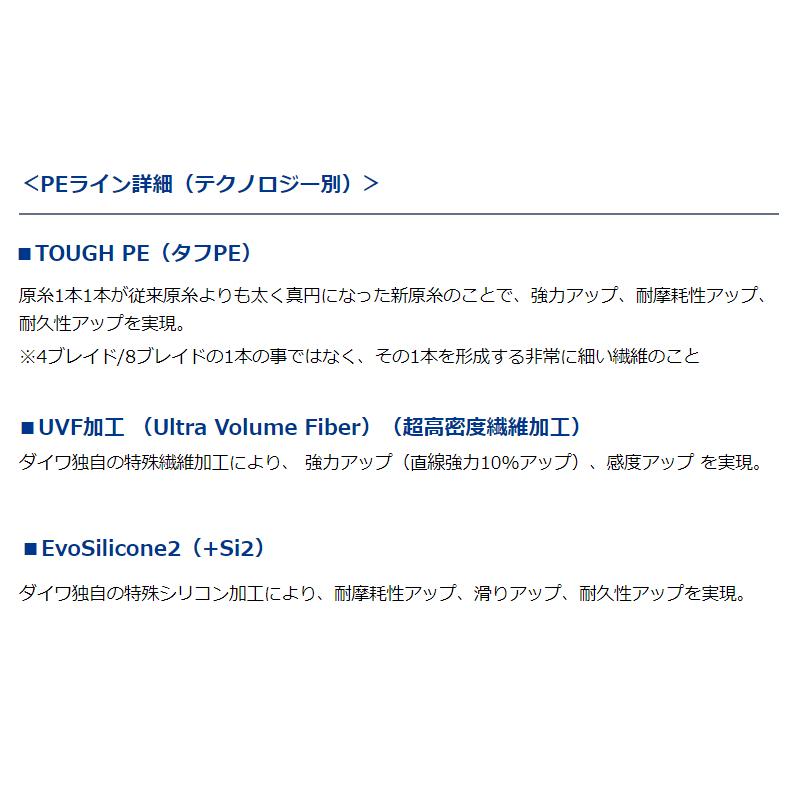 ダイワ UVF PEデュラセンサー&times;8+Si2 300m 2号 5C(マルチカラー)【ゆうパケット】