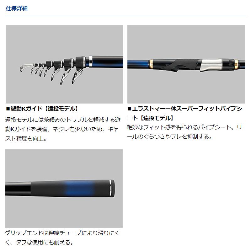 DAIWA（ダイワ） 磯竿 メガディス 4-53遠投・N [21年モデル] : 釣具の
