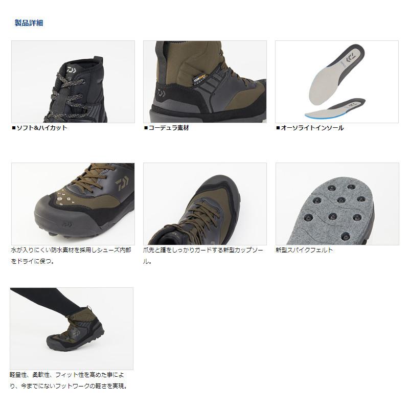 ダイワ フットウェア フィッシングシューズ DS-2680-H スパイクフェルト 25.5cm ブラック_1