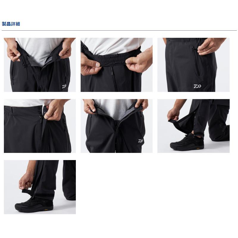新品DAIWA★ダイワ★釣り用★レイン★下のみ★ズボン★パンツ DAIWA ダイワ ゴアテックス プロダクトレインパンツ ブラック 2XL(3L