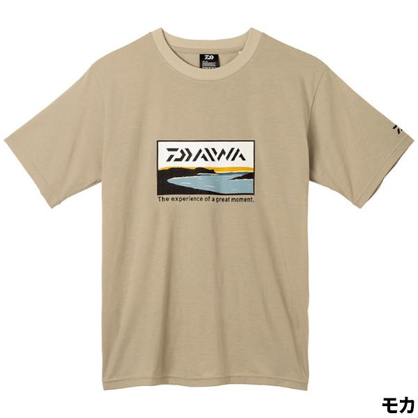 売却 ダイワ DE-6522 グラフィックTシャツ L サーフ 独特の素材 モカ