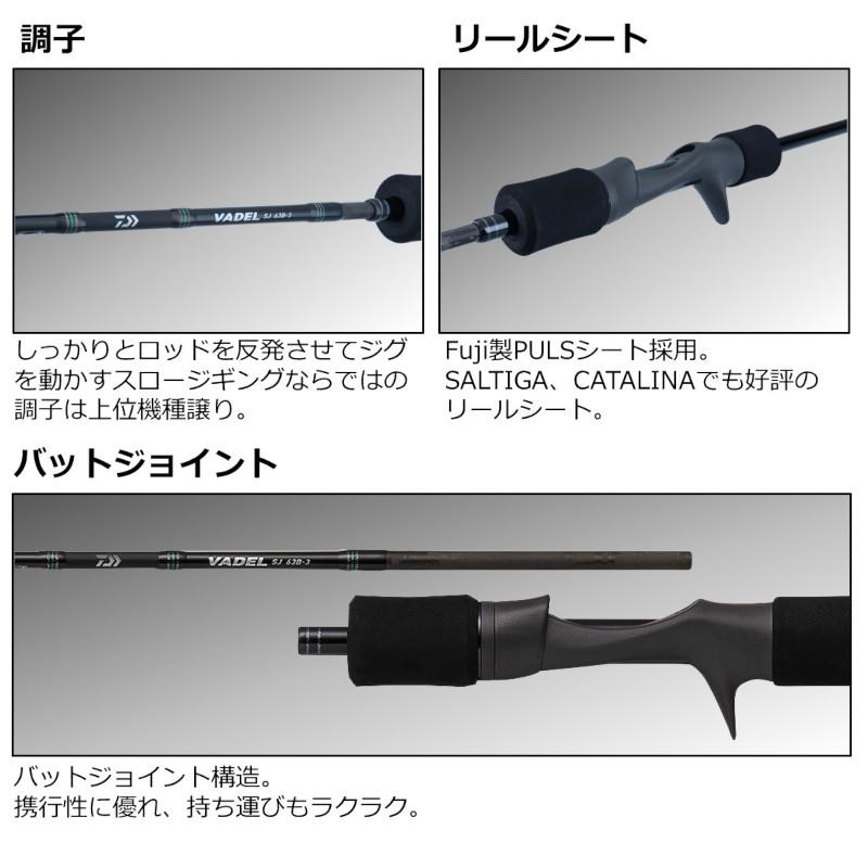 DAIWA（ダイワ） ジギングロッド ヴァデル SJ 63B-1 23年追加モデル