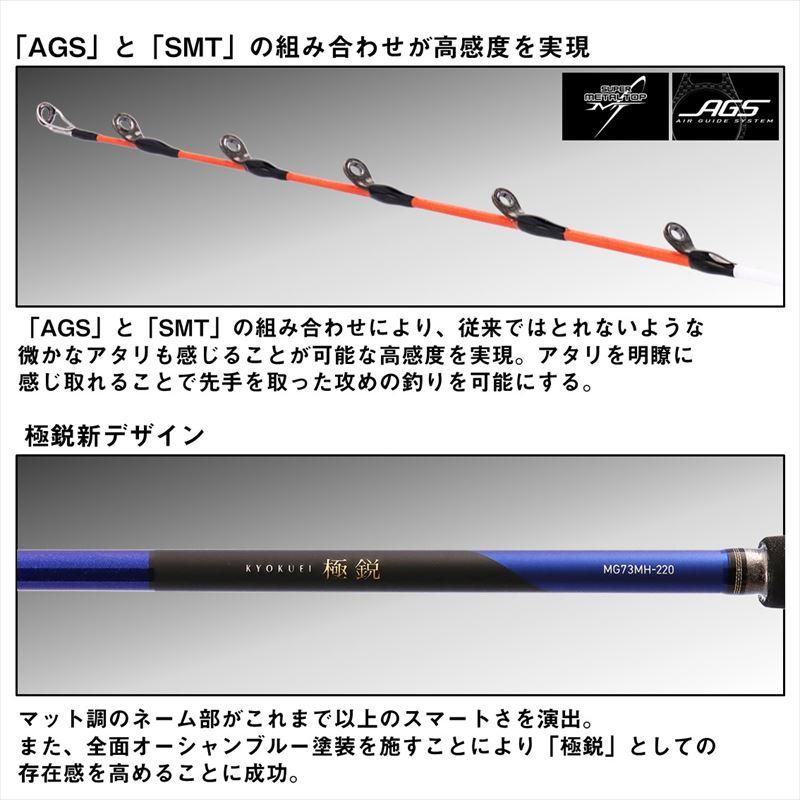 極鋭マルチゲーム　82H-200 DAIWA（ダイワ） 船竿 極鋭 MG(マルチゲーム) 82HH-200 24年モデル