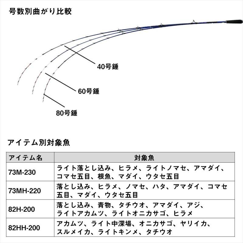 DAIWA（ダイワ） 船竿 極鋭 MG(マルチゲーム) 82HH-200 24年モデル