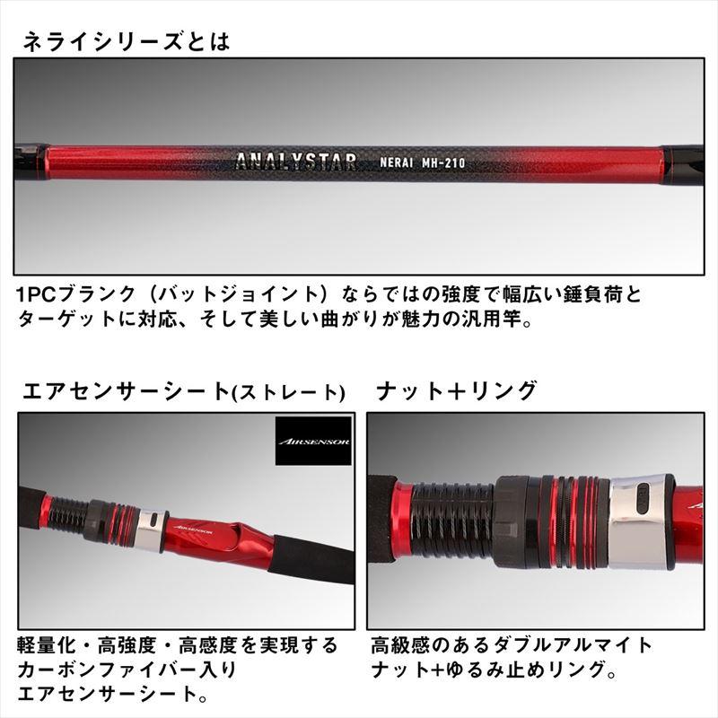 ダイワ 船竿 アナリスターネライ M-210 24年モデル【大型商品】【同梱不可】【他商品同時注文不可】 DAIWA（ダイワ） 船竿 アナリスターネライ M-210 24年モデル【大型商品