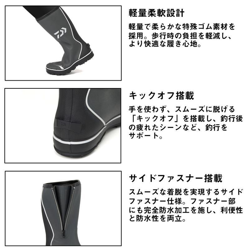 ダイワ フットウェア NB-3106W (スパイクソール) ネオブーツ 3L 28.5cm グレー_3