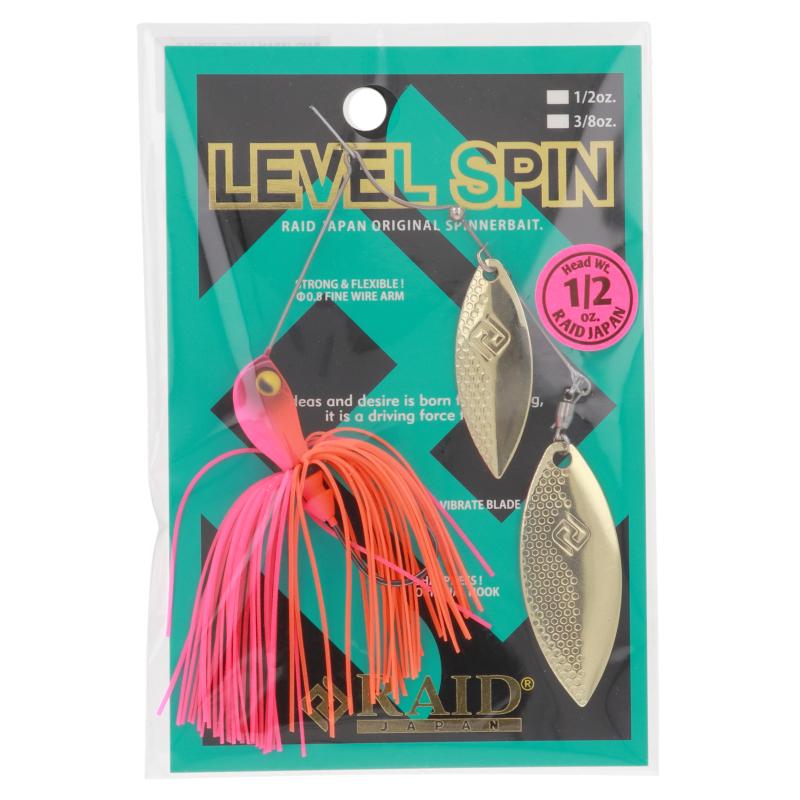 レイドジャパン スピナーベイト LEVEL SPIN 1/2oz 026.パッション