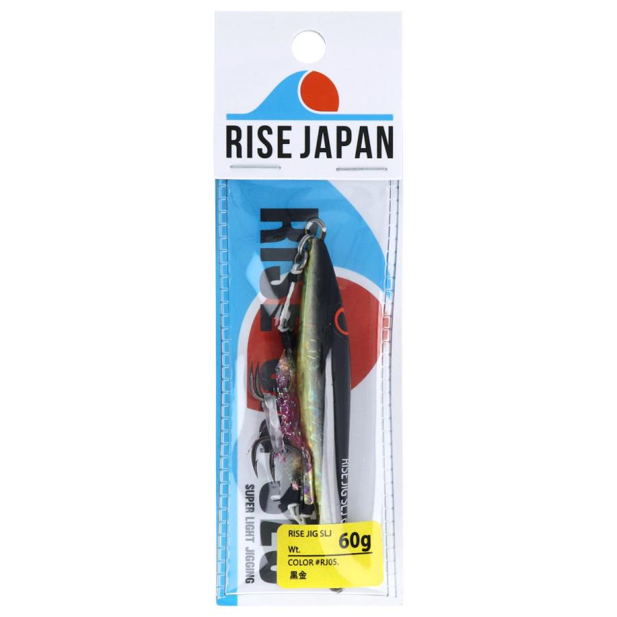 ライズジグslj 舗 60g Rj05 黒金 スーパーライトジギング ゆうパケット