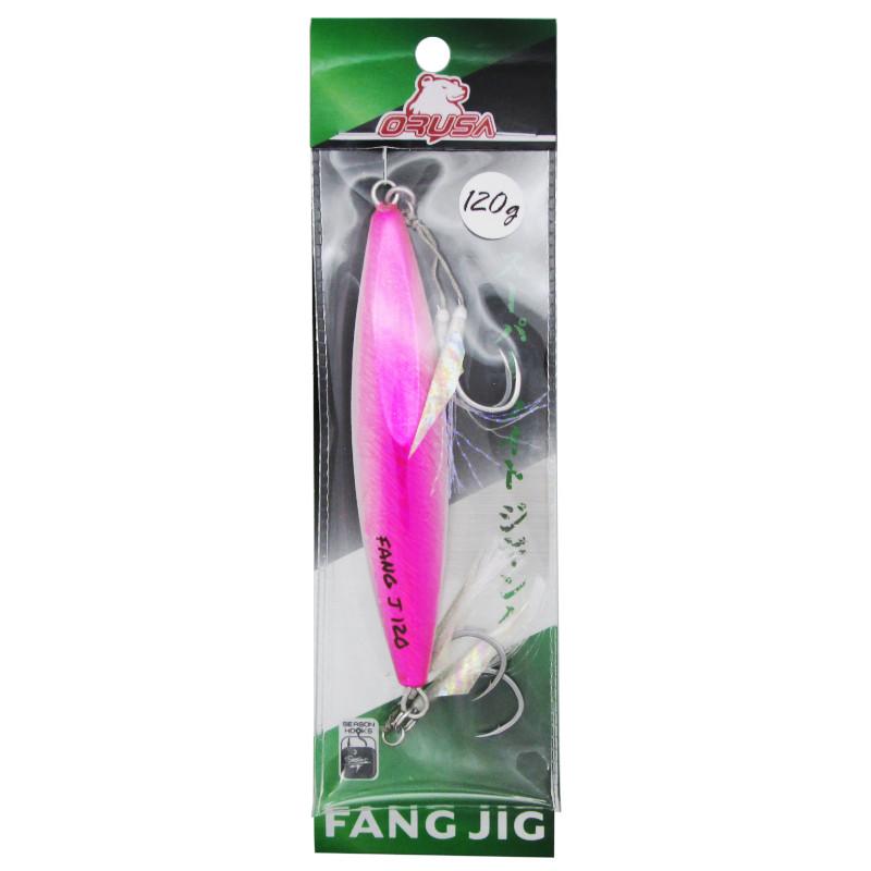 現品限り】 オルサ ジグ FANG JIG 120g #5 ピンクシルバー : 釣具の