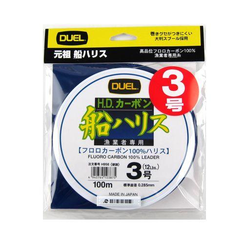 DUEL（デュエル） H．D．カーボン船ハリス 100m 3号 クリアー