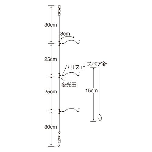 ささめ針 堤防カワハギＮＥＯ ハゲ針 Ｄ−６１１ 針４号−ハリス２号【ゆうパケット】｜point-i｜02