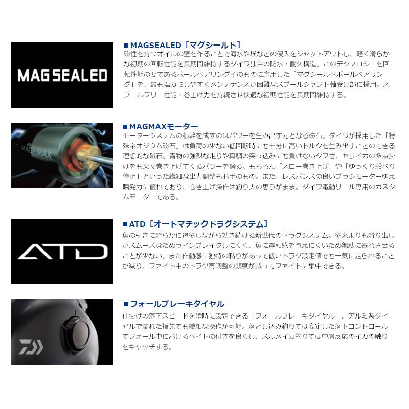 ダイワ 電動リール シーボーグ 300J 右ハンドル 21年モデル 電動リール