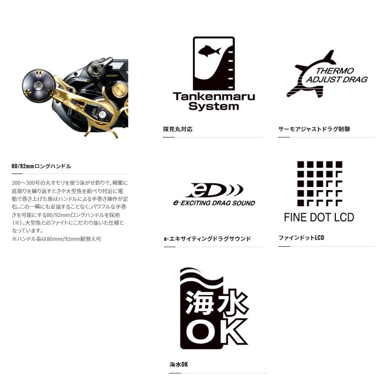 シマノ（SHIMANO） 電動リール ビーストマスター MD 6000 22年モデル