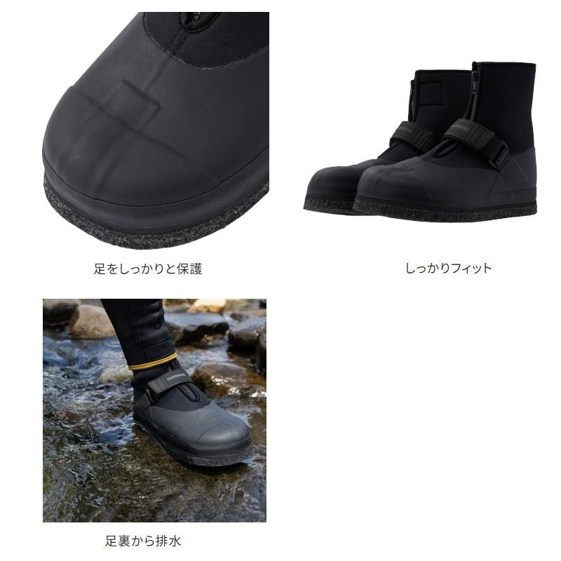 シマノ（SHIMANO） カットフェルトタビ 中割 L ブラック FT-043X