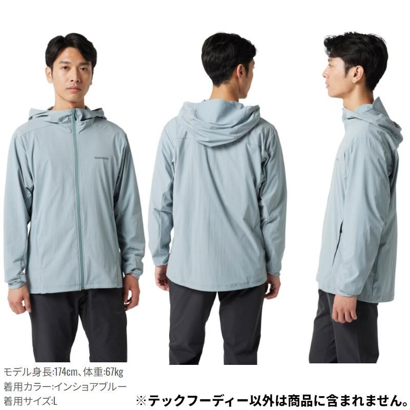 【現品限り】 シマノ ウェア テックフーディー L セージグリーン WJ-020W_1