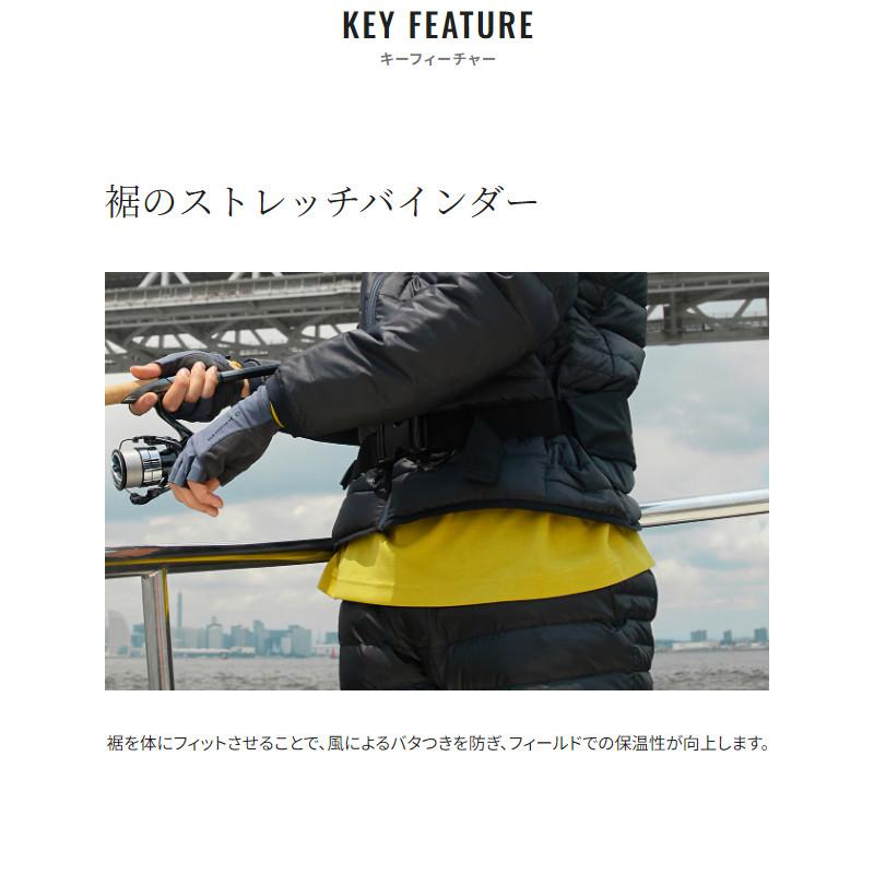 シマノ（SHIMANO） 防寒ウェア テックダウン ジャケット M ブラック WJ