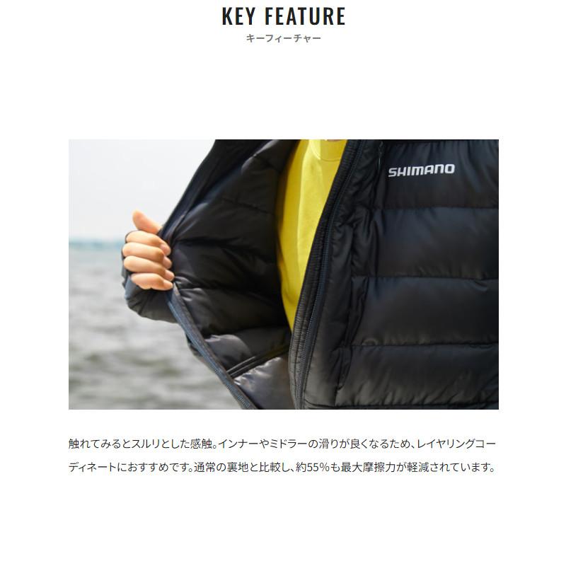 シマノ（SHIMANO） 防寒ウェア テックダウン ジャケット XL ブラック 