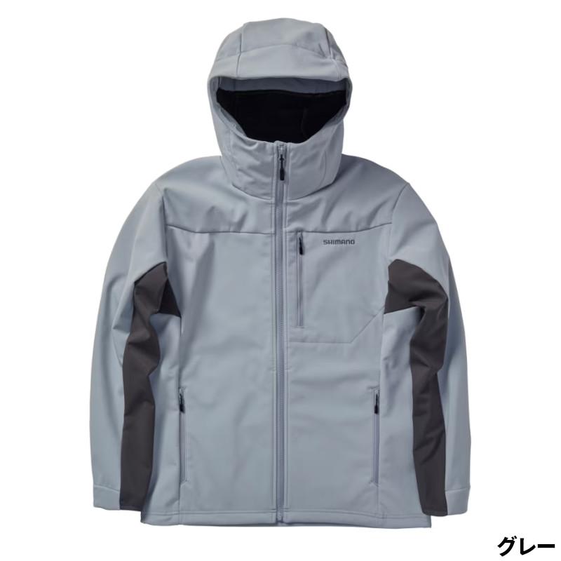 【現品限り】 シマノ 防寒ウェア オプティマル ジャケット フーディ L グレー WJ-031W シマノ（SHIMANO） 【現品限り】 防寒ウェア オプティマル ジャケット