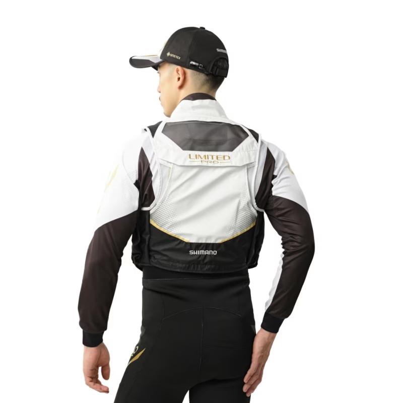 シマノ（SHIMANO） ウェア リミテッドプロ 2WAYベスト 2XL ブラック VE