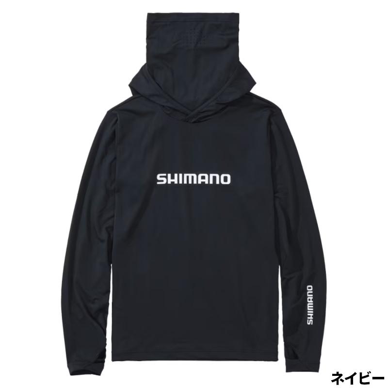 シマノ　サンプロテクションフーディシャツ　ネイビー　Lサイズ シマノ（SHIMANO） ウェア サンプロテクション フーディーシャツ L
