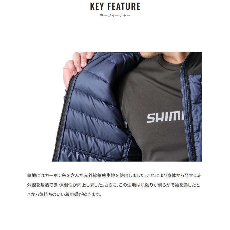 新品 シマノ テックダウン ジャケット WJ-012V 防寒着 シマノ（SHIMANO） テックダウン ジャケット WJ-012X オレンジ XL