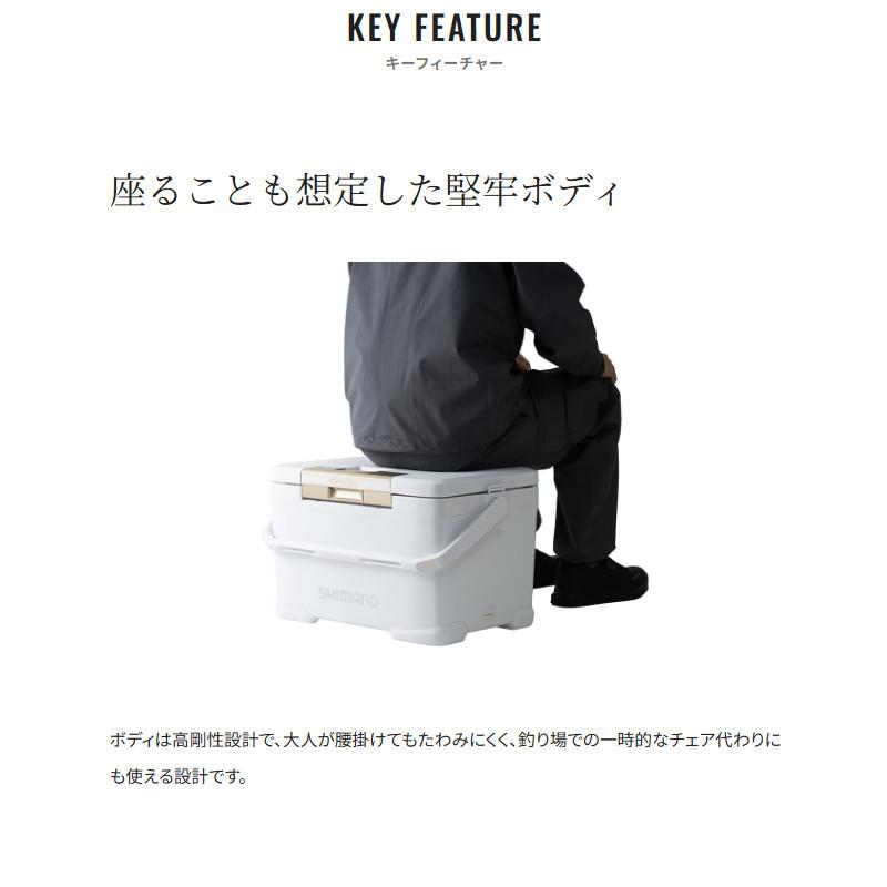 シマノ（SHIMANO） クーラーボックス フィクセル BS 30L ピュア