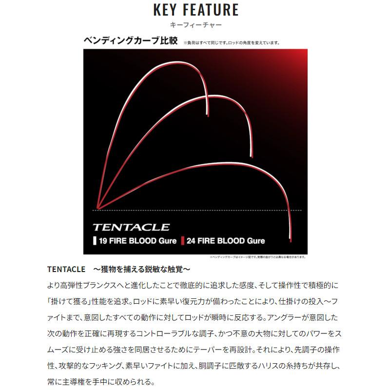 シマノ（SHIMANO） 磯竿 24 ファイアブラッド グレ TENTACLE 1.2-530