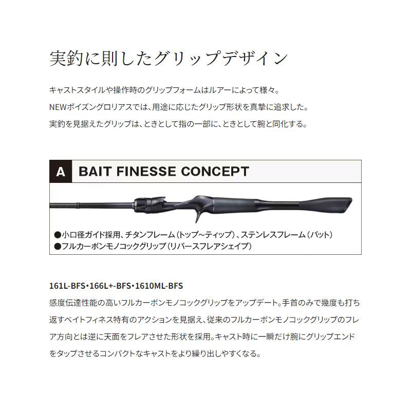 シマノ（SHIMANO） バスロッド 21ポイズングロリアス 1610ML-BFS バス