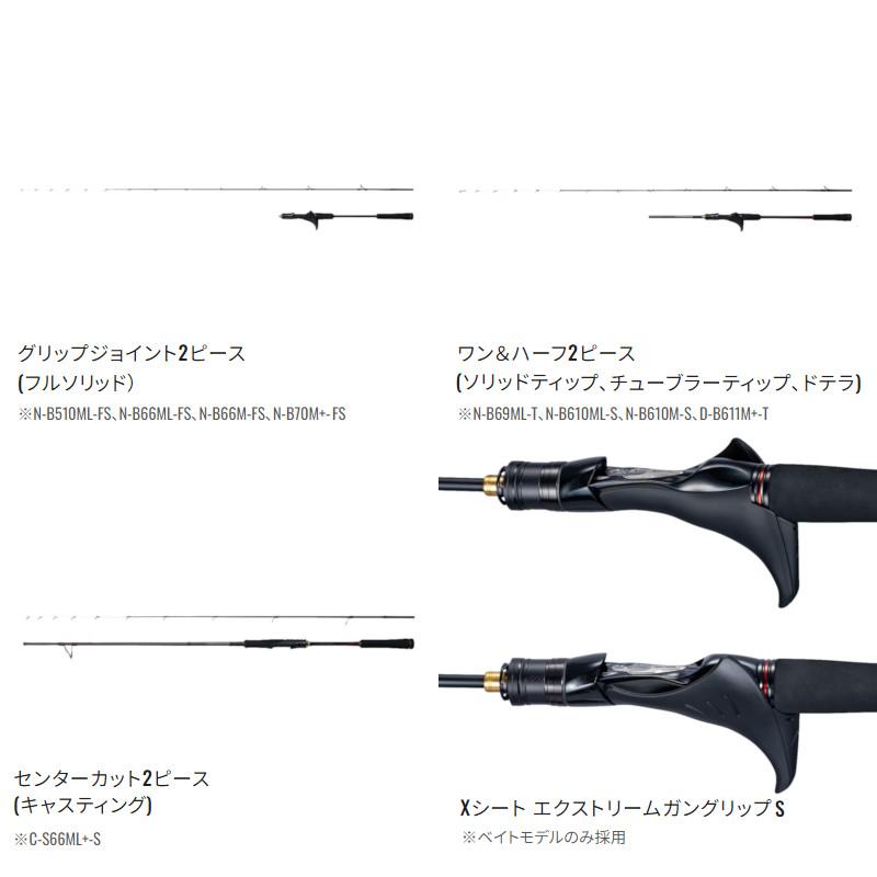 Shimanoタイラバロッド炎月エンゲツXTUNE B610M-S/LEFT シマノ（SHIMANO） タイラバロッド 炎月 エンゲツ エクスチューン N
