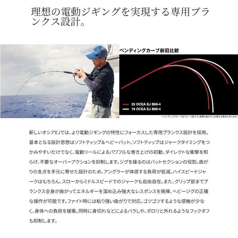 シマノ ジギングロッド オシア EJ B60-4 25年モデル