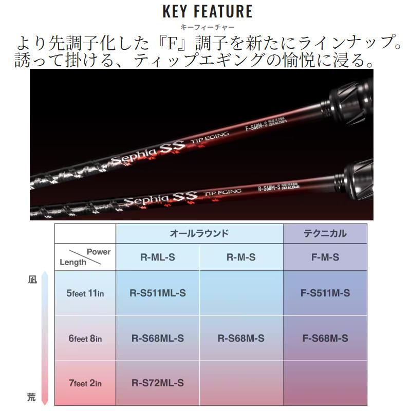 シマノ（SHIMANO） 船エギングロッド セフィア SS ティップエギング F