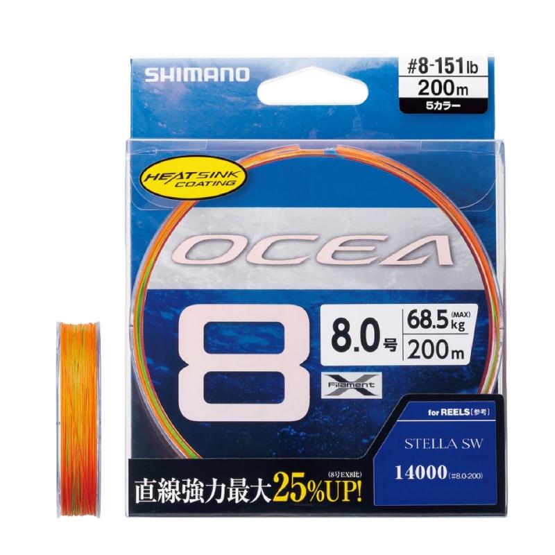 SHIMANO OCEA 8 ８.０号300m 151lb SWネイビー SHIMANO OCEA 8 8.0号300m 151lb SWネイビー