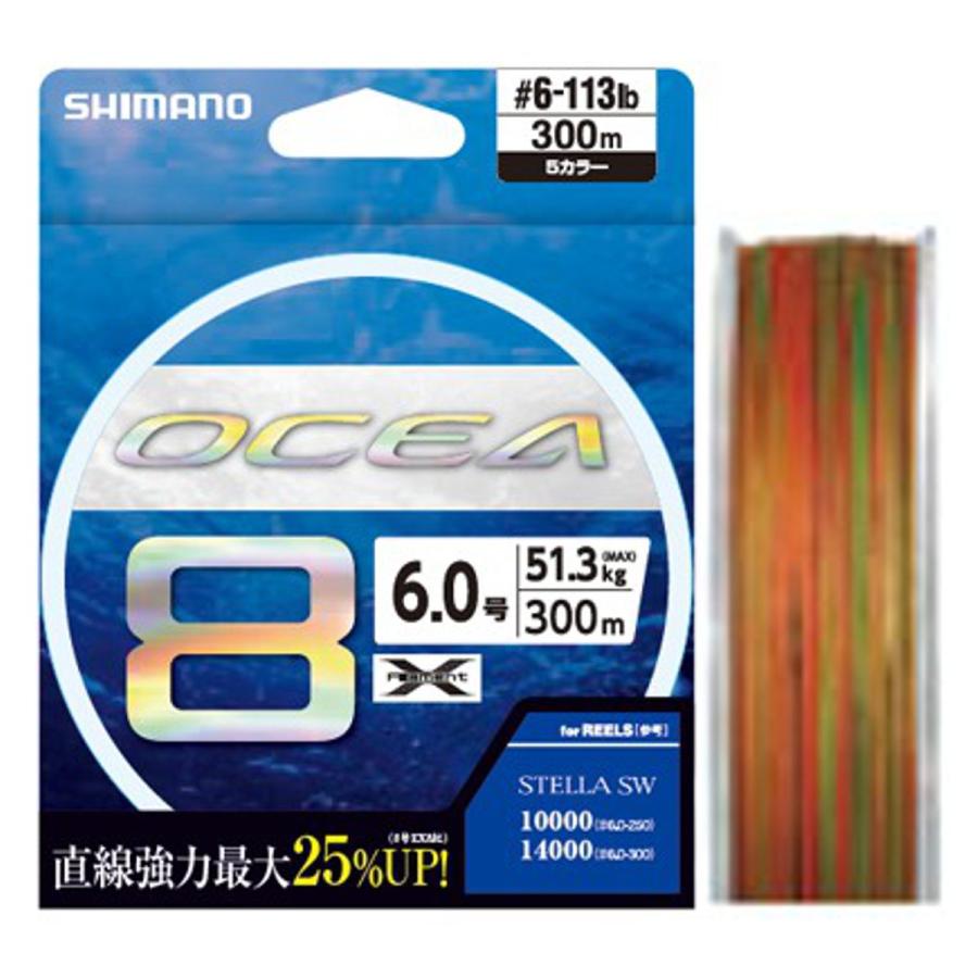 シマノ（SHIMANO） オシア 8 PE 300m 6.0号 10×5カラー LD-A71S : 釣具