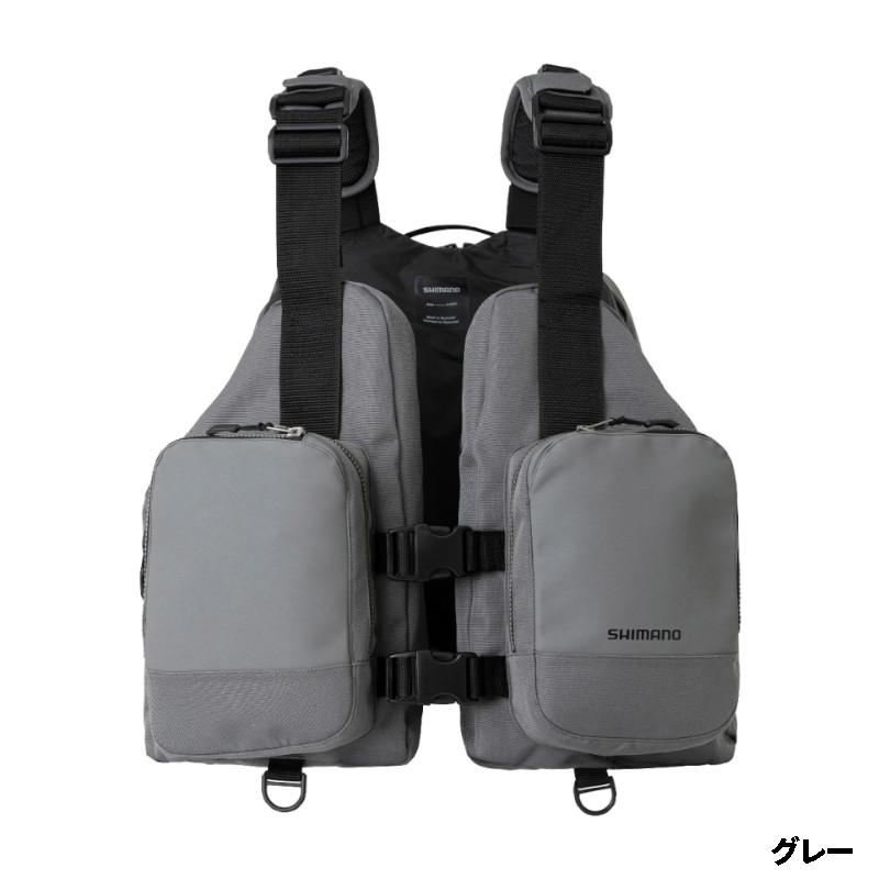 最終値下げ　シマノ　デタッチャブルアクトベスト　グレー　サイズF未使用　新品 シマノ（SHIMANO） 【現品限り】 ライフジャケット デタッチャブル