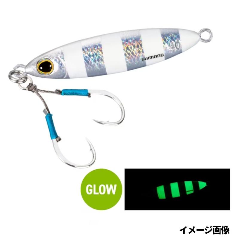 シマノ（SHIMANO） ジグ オシア フラットライト 40g 004 Sゼブラグロー