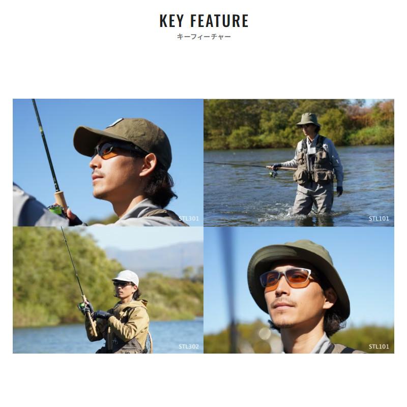 シマノ（SHIMANO） 偏光グラス STL302 クリアグレー/トゥルービュー