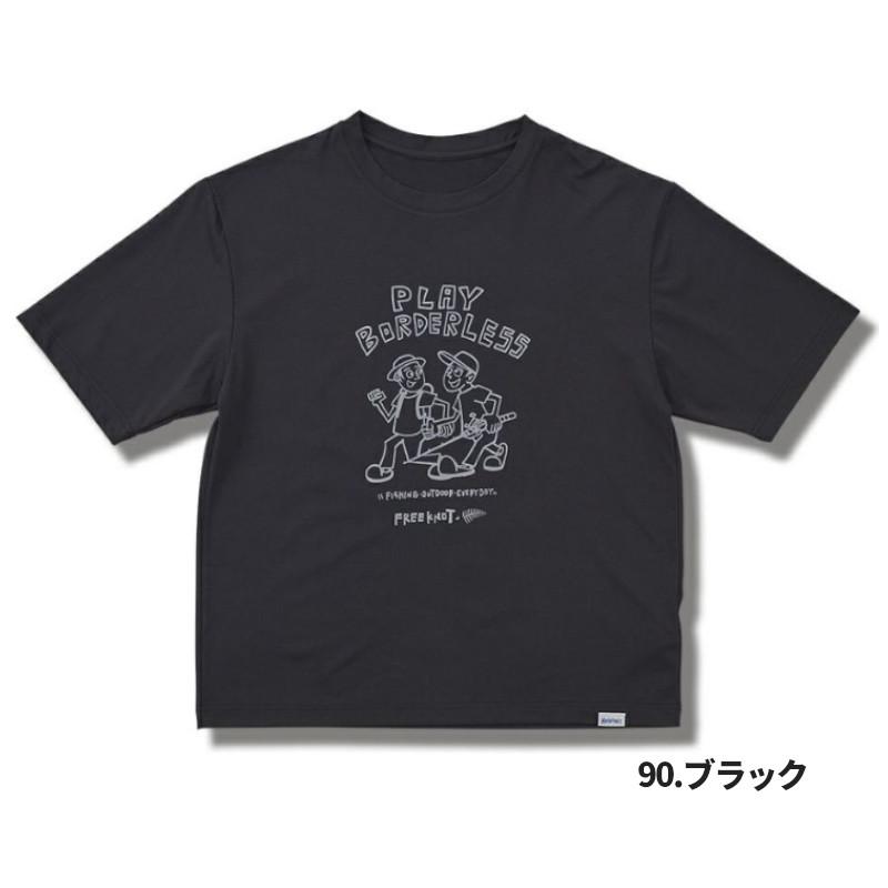 フリーノット 綿タッチTシャツ お金を節約 MASAYART-A M 世界の人気ブランド Y1654 90.ブラック