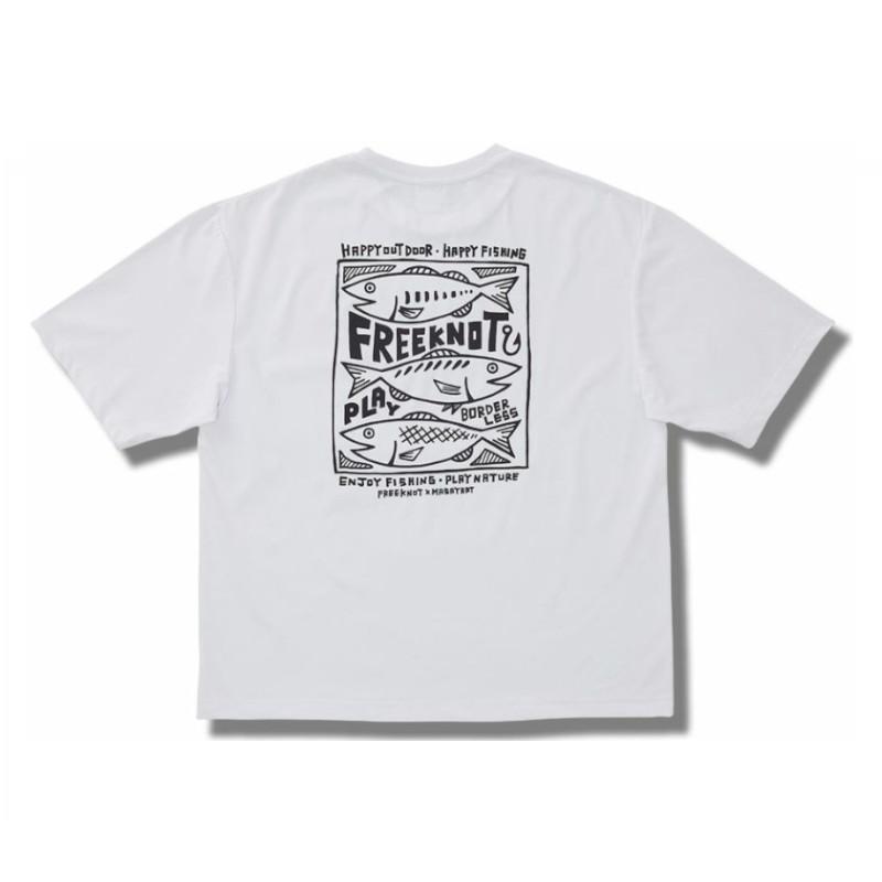 【アウトレット】 ウェア フリーノット 綿タッチTシャツ (マサヤート-C) LL 10 ホワイト Y1663｜point-i｜02