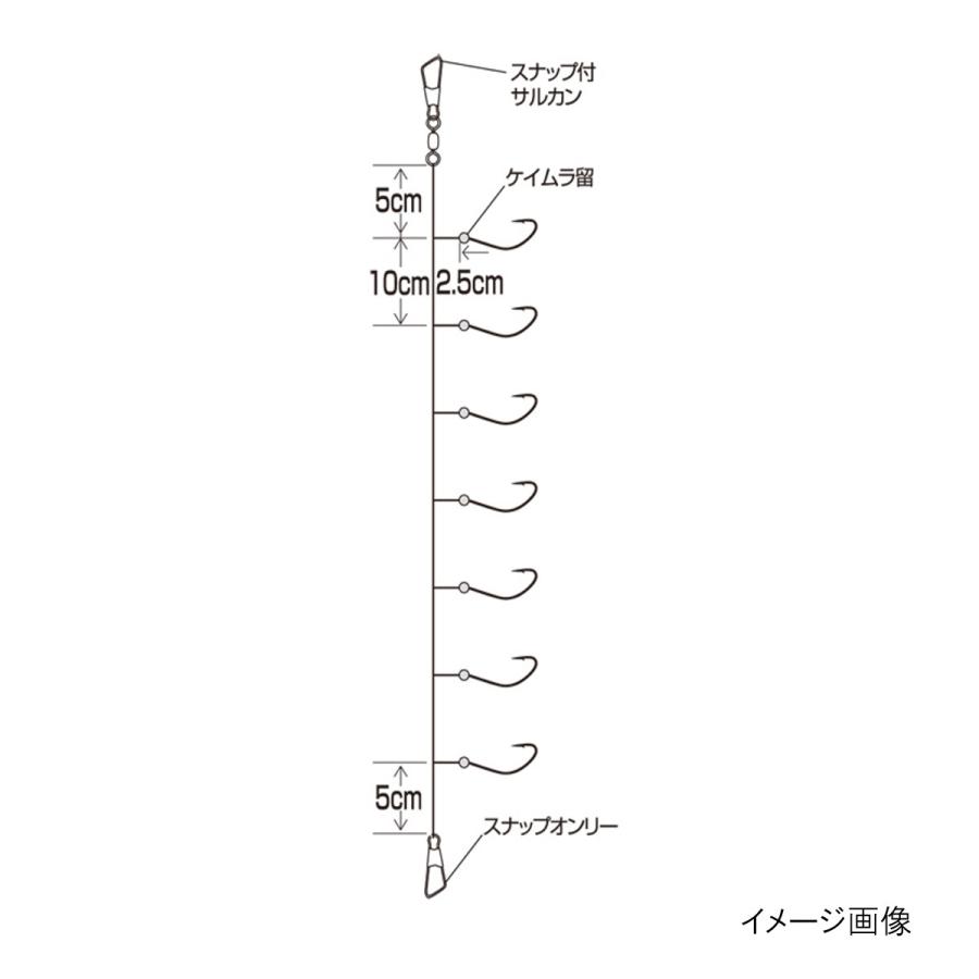 Hayabusa（ハヤブサ） 瞬貫わかさぎ 秋田キツネ型 7本鈎 C218 針1号