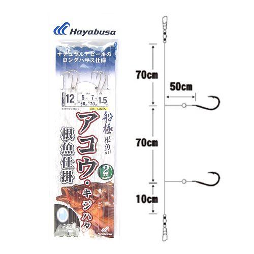 船極根魚五目 アコウ キジハタ根魚仕掛 ｓｄ７６５ 針１２号 ハリス５号 ゆうパケット 釣具のポイント 通販 Paypayモール