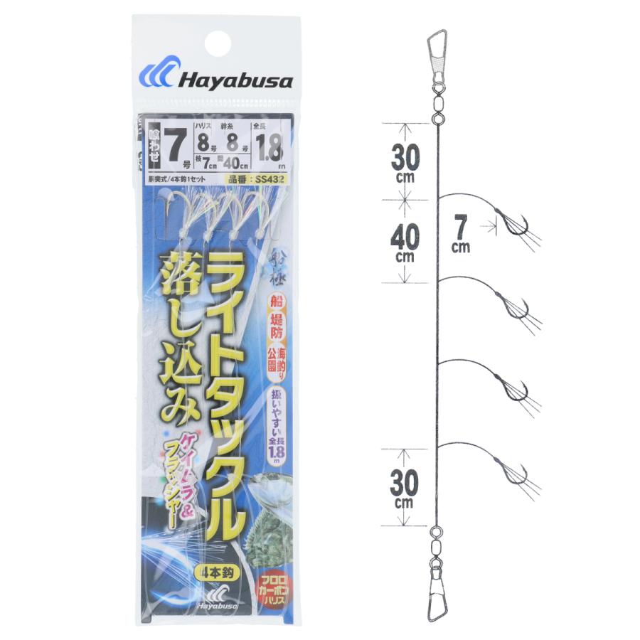 船極喰わせサビキ ライトタックル 落し込み 喰わせフラッシャー SS432
