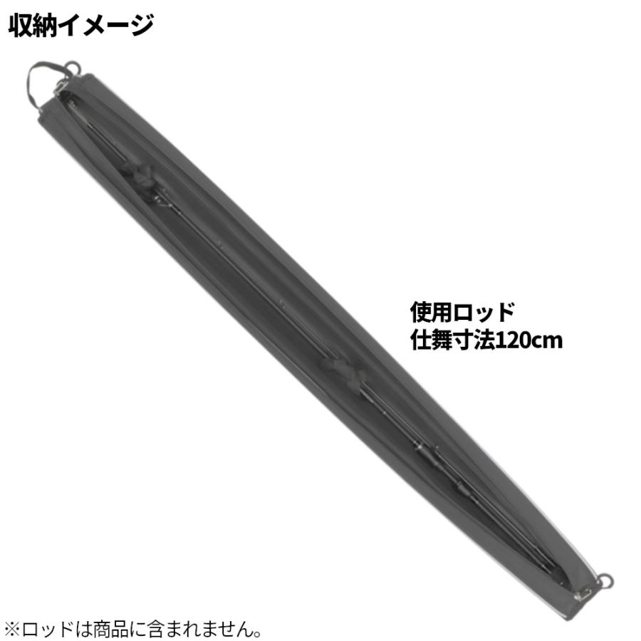 XOOX エクスパンションロッドケース 120-215cm ブラック : 釣具の