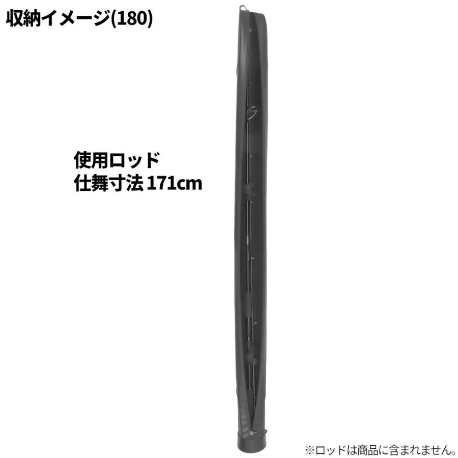 XOOX セミハードスリムロッドケース 180cm ブラック【大型商品】｜point-i｜06