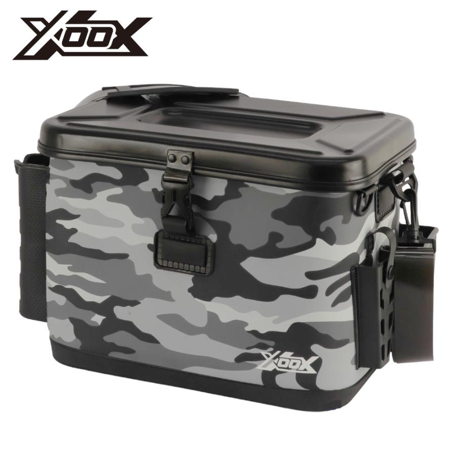 XOOX EVAライトタックルバッグ 33cm グレーカモフラ : 釣具のポイント