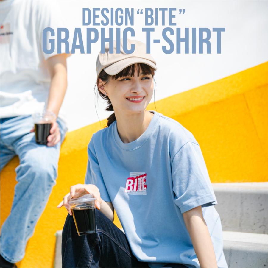 ウェア Oraio(オライオ) グラフィックTシャツ S BITE スミ【ゆうパケット】｜point-i｜04