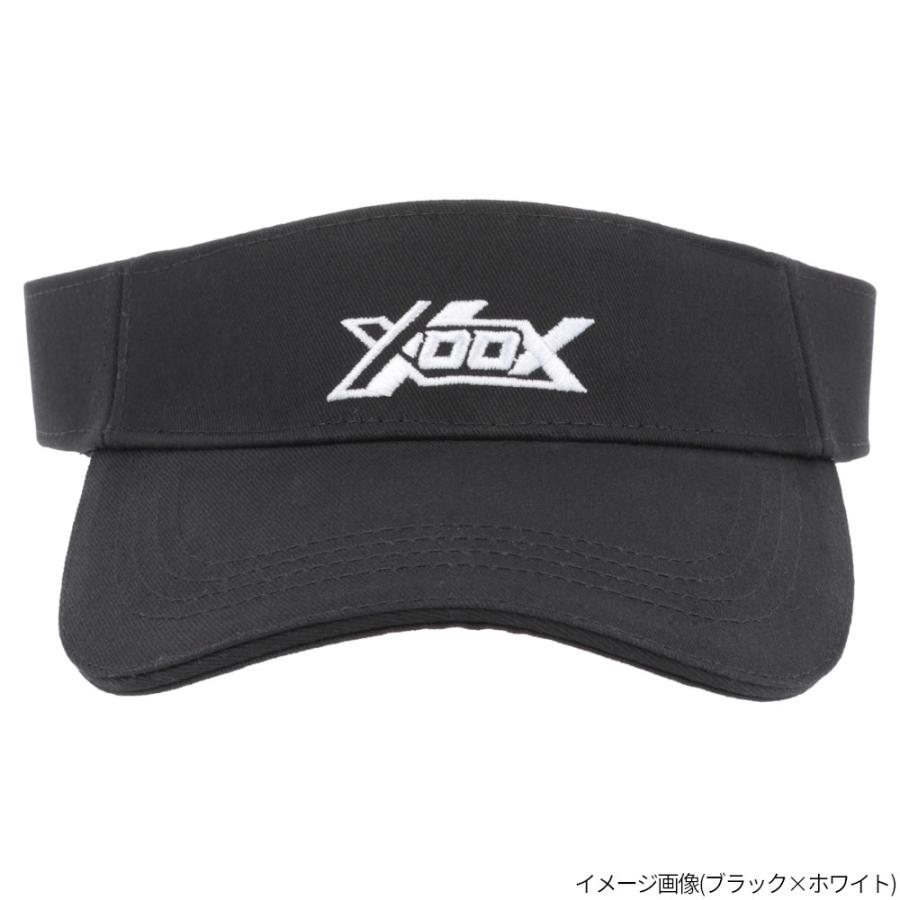 現品限り】 キャップ XOOX サンバイザー フリー ブラック×ブラック