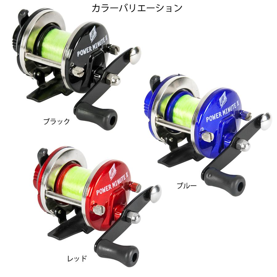 H.B コンセプト 糸付小型リール パワーミニットII ブラック H.B コンセプト 糸付小型リール パワーミニットII ブラック