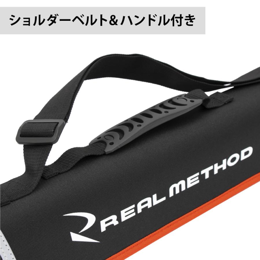 リアルメソッド スリムショートロッドケース 60cm ブラック REAL リアルメソッド スリムショートロッドケース 60cm ブラック REAL