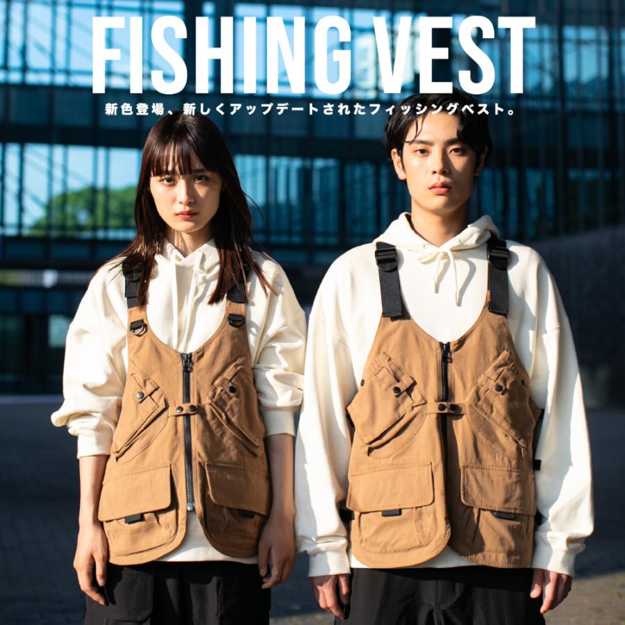 ウェア Oraio(オライオ) フィッシングベスト M ライトブラウン 爆買
