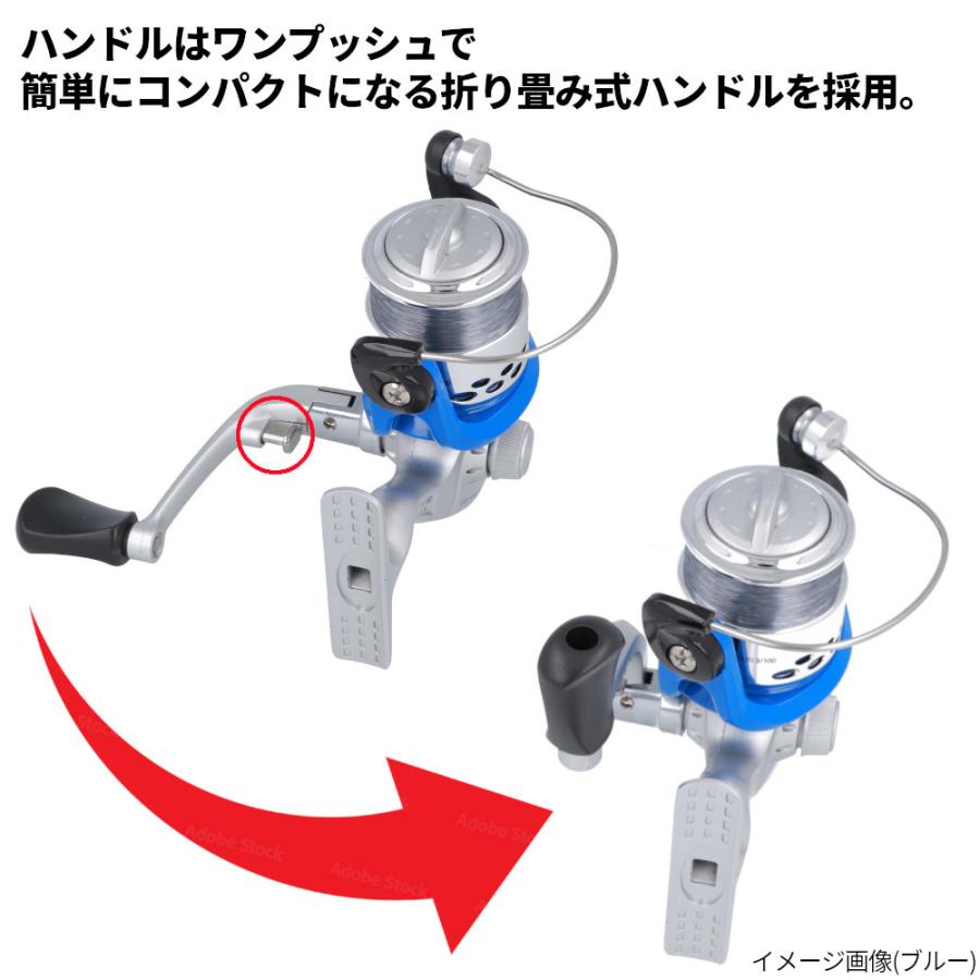 b*u様 オールドへドン、毛鉤、リール一式 アウトレット】 スピニングリール スマイルシップ BN-1 小型糸付き